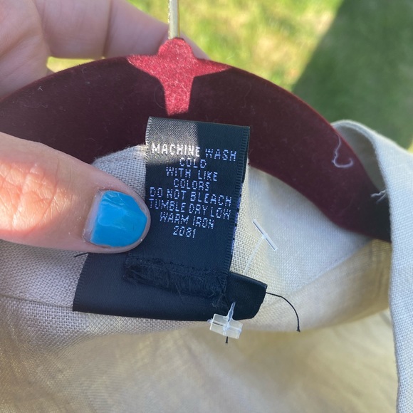 Rafaella linen fit & flare khaki midi dress size 10 NWT - Picture 6 of 7